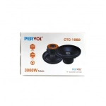 Ηχείο αυτοκινήτου στρογγυλό με ισχύ 3000W Pervoi CTC-1552 - Image 5