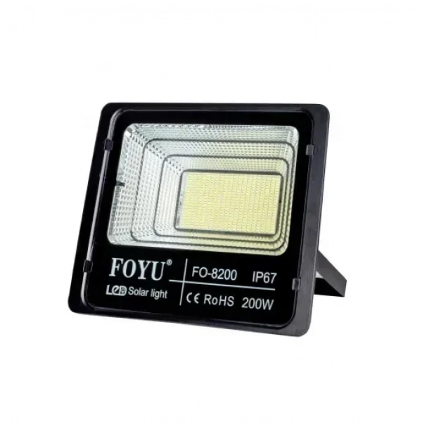 Ηλιακός προβολέας εξωτερικού χώρου 200W IP67 με τηλεχειριστήριο FOYU FO-88200