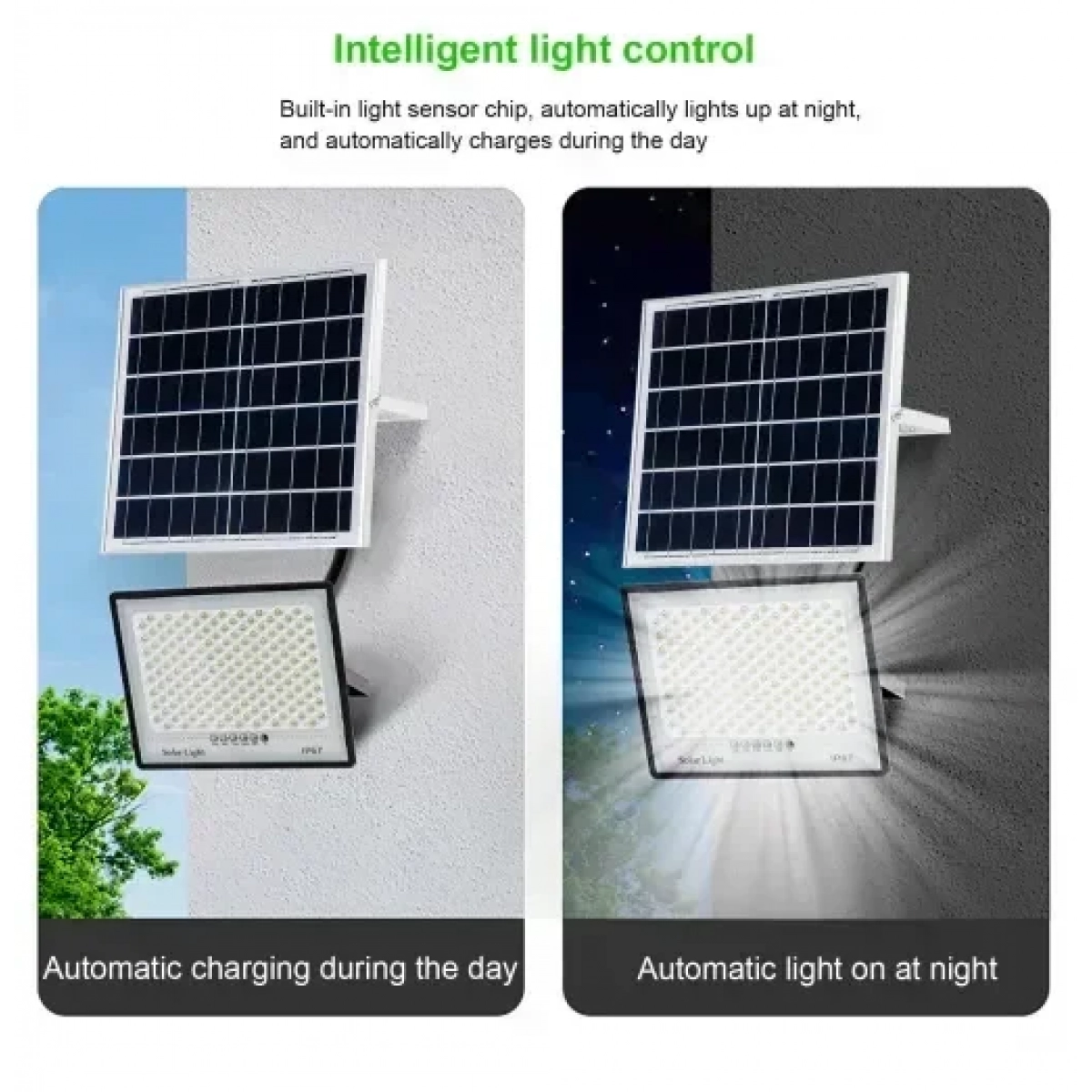 Ηλιακός προβολέας εξωτερικού χώρου 800W IP67 με τηλεχειριστήριο - Image 2