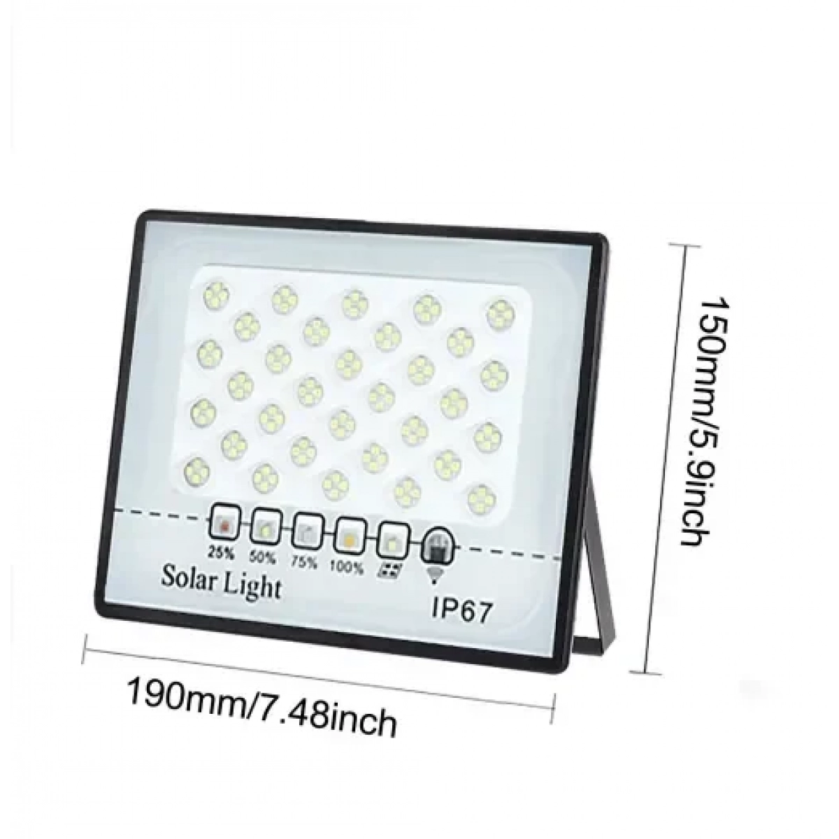 Ηλιακός προβολέας εξωτερικού χώρου 800W IP67 με τηλεχειριστήριο - Image 5