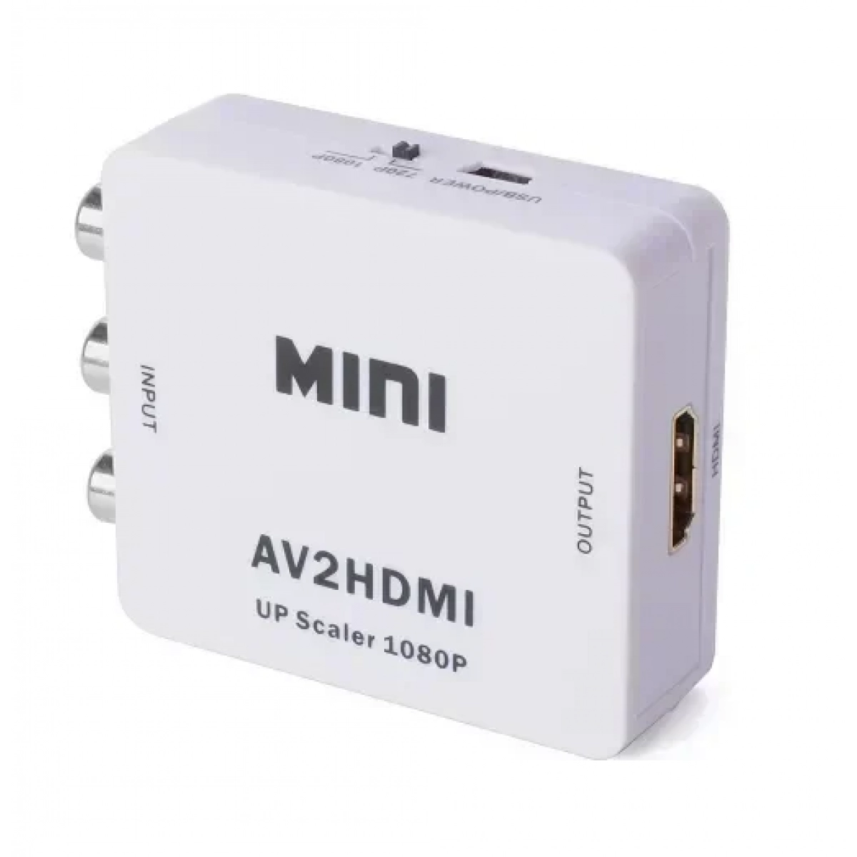 Μετατροπέας σήματος εικόνας και ήχου RCA female σε HDMI AV2HDMI λευκό - Image 2