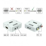 Μετατροπέας σήματος εικόνας και ήχου RCA female σε HDMI AV2HDMI λευκό - Image 5