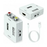 Μετατροπέας σήματος εικόνας και ήχου RCA female σε HDMI AV2HDMI λευκό - Image 6