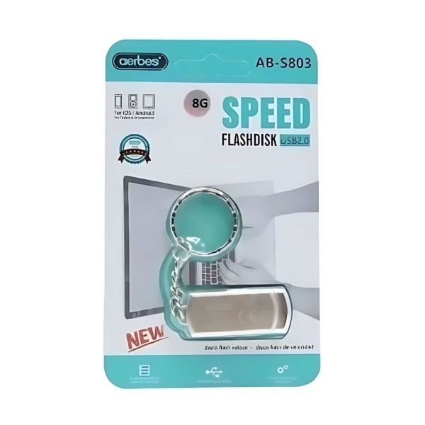 Μονάδα αποθήκευσης flash disk USB 2.0 8G Aerbes AB-S803