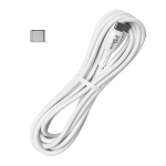 Καλώδιο Ταχείας Φόρτισης Type C to Type C MOXOM MX-CB135 2m Max 60W Λευκό