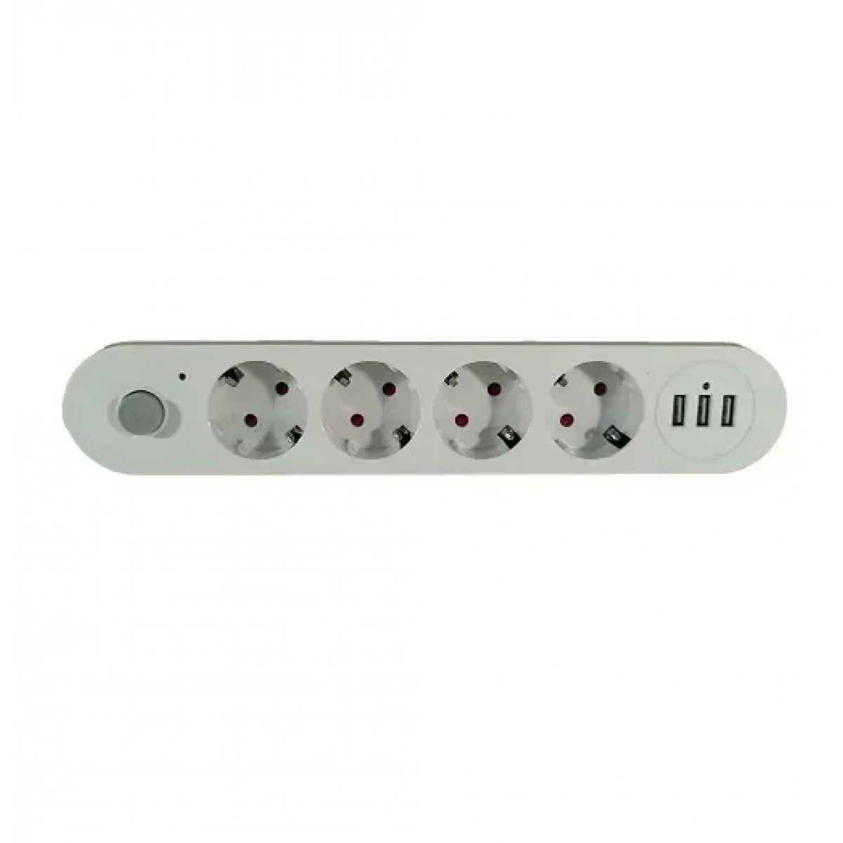Πολύμπριζο & Φορτιστής 3U με 3 Θύρες USB Auto ID NO.352 10A - Image 3