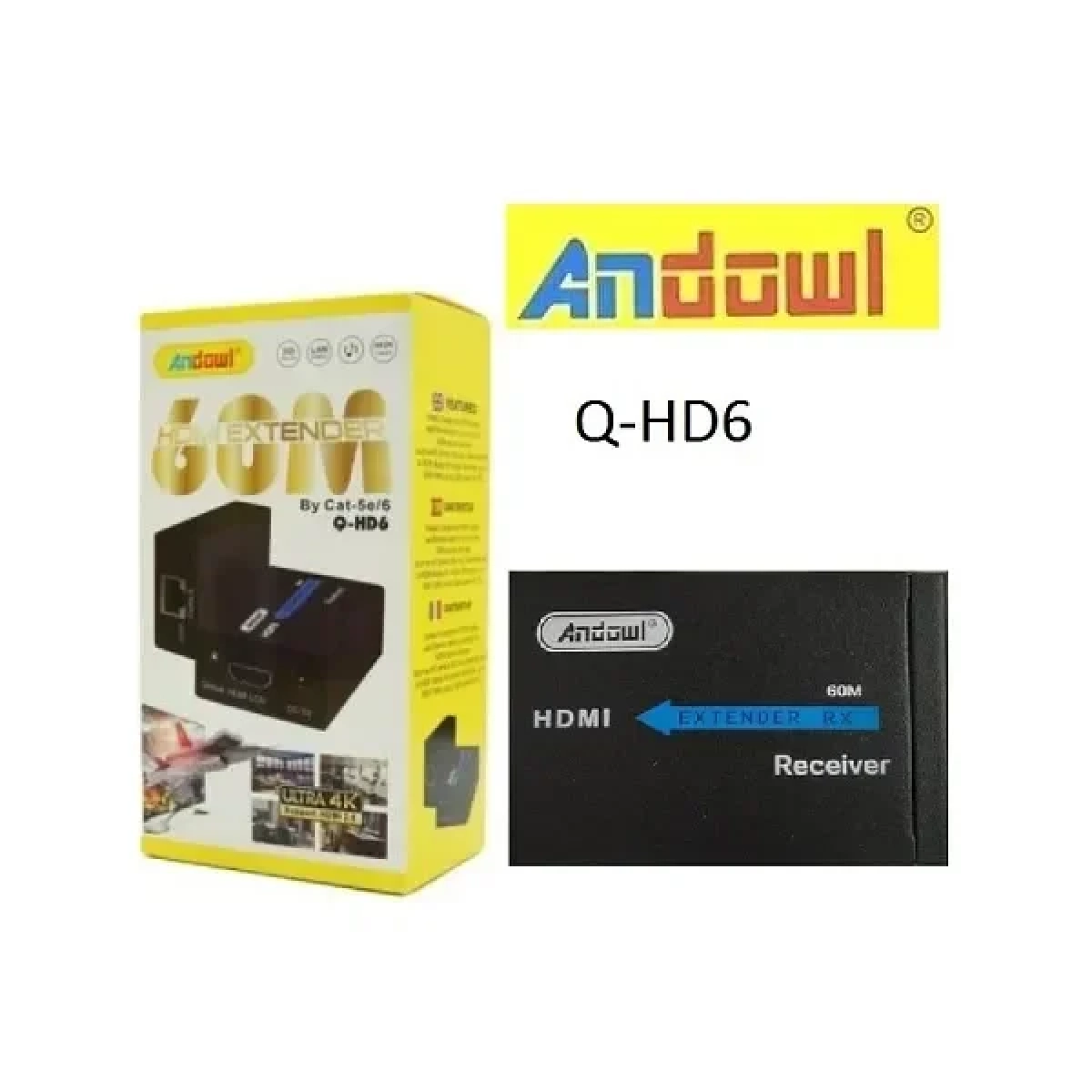 Προέκταση HDMI μέσω καλωδίου UTP cat-5e/6 Andowl Q-HD6 - Image 7
