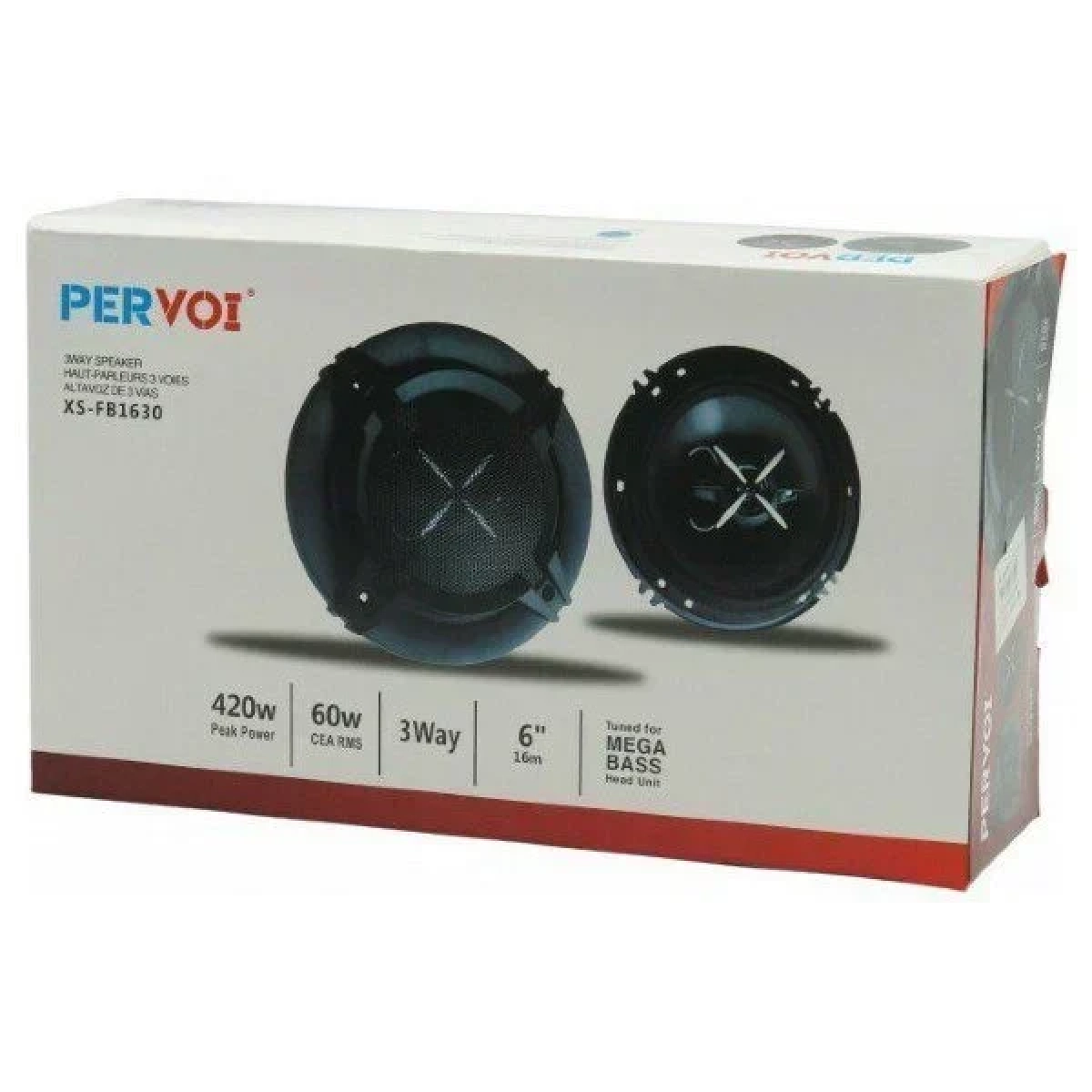 Σετ ηχεία αυτοκινήτου 50W RMS 2 δρόμων Pervoi XS-FB1030