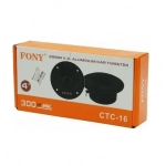 Σετ ηχεία αυτοκινήτου στρογγυλά 4″ 35W RMS FONY CTC-16G - Image 2