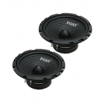 Σετ ηχεία αυτοκινήτου στρογγυλά Woofer 6.5″ και Tweeter 2″ 150W RMS με ενισχυτή FONY CTC-6593