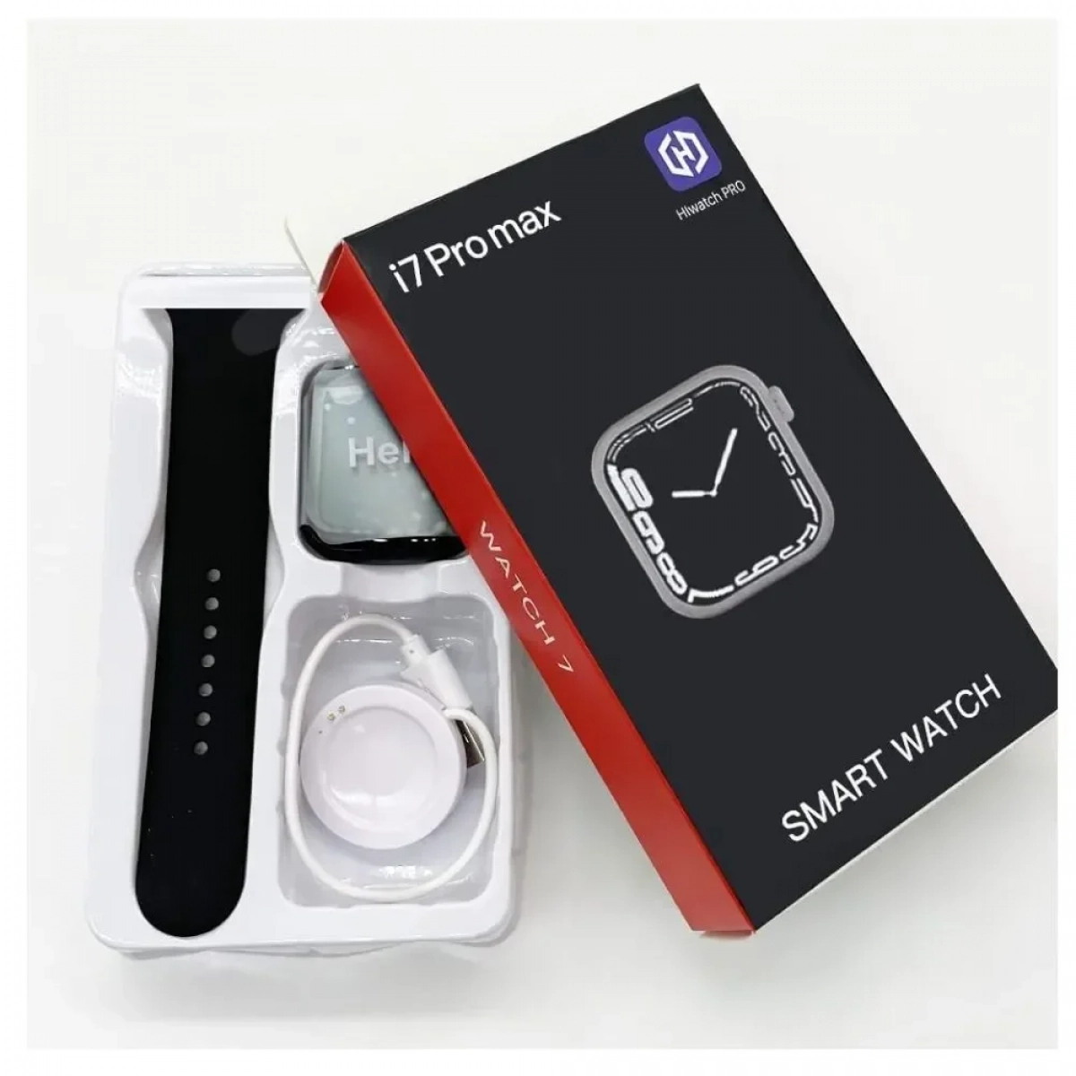 Smartwatch i7 Pro 1.75" TFT IP68 για iOS/Android Μαύρο - Photo4