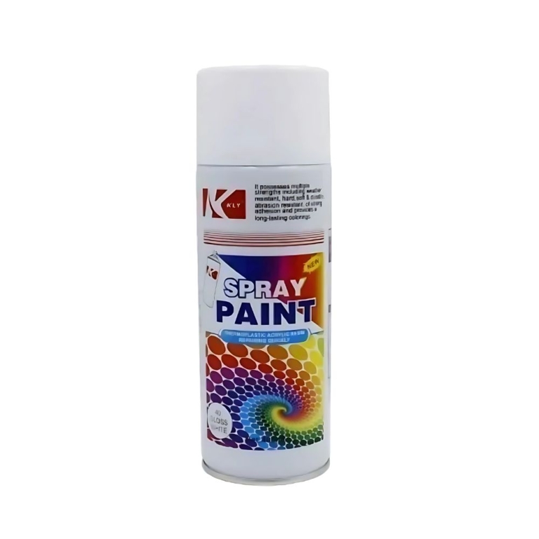 Σπρέι βαφής ακρυλικό με γυαλιστερό εφέ 200ml KLY-019-40 λευκό