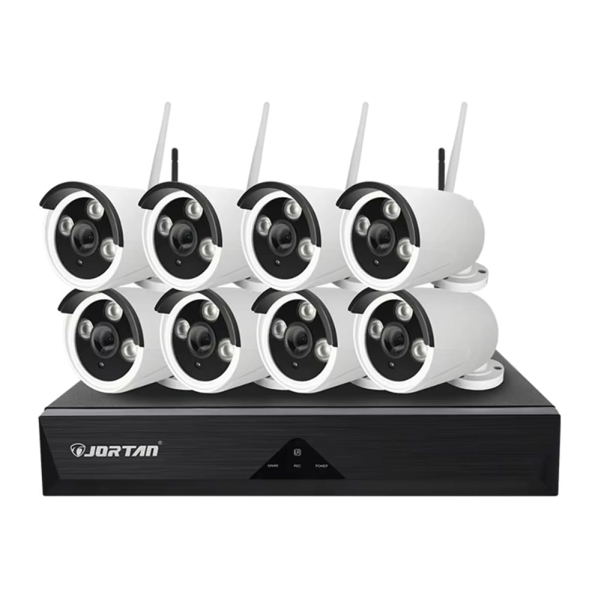 Σύστημα ασφαλείας CCTV με 8 κάμερες WiFi και καταγραφικό IP66 Jortan JT-8906ZL3-8