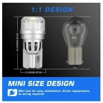 T10 LED 12V 3 SMD 3020 3W 188LM 6500K ψυχρό λευκό 2 τεμάχια A500 SL2 T10W NOVSIGHT - Image 2