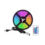 Ταινία LED τροφοδοσίας 5V RGB μήκους 4m με τηλεχειριστήριο Aerbes ΑΒ-Ζ809
