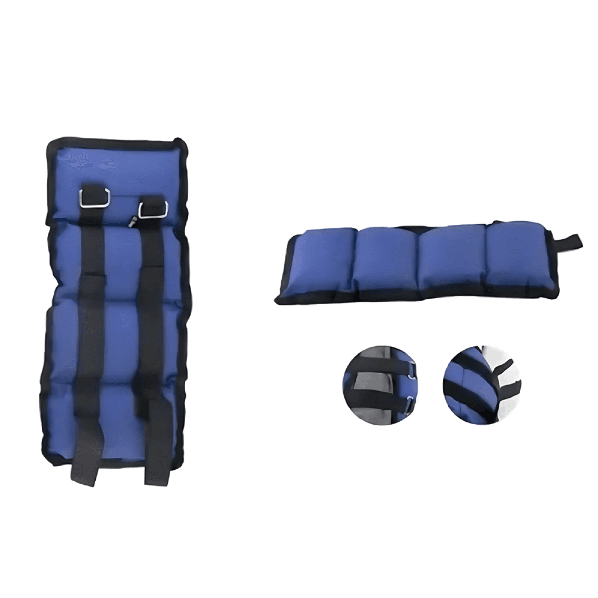 Βαράκια άκρων 1kg με Velcro ME034-1 μπλε - Image 2
