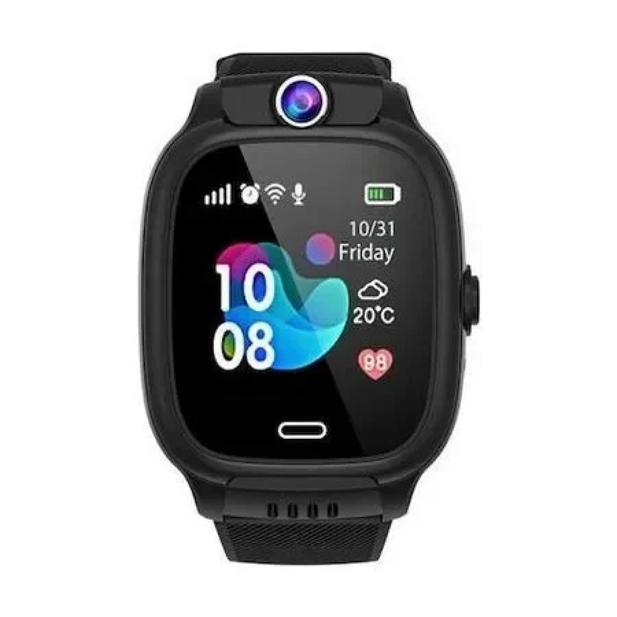 Y31 Παιδικό Smartwatch με GPS και Καουτσούκ/Πλαστικό Λουράκι Μαύρο