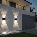 Επιτοίχιο Ηλιακό Φωτιστικό 6LED Ψυχρού Φωτισμού 3000Κ OEM – Μαύρο