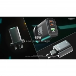 Moxom (MX-HC74) Φορτιστής 65W Fast Charger Μαύρο