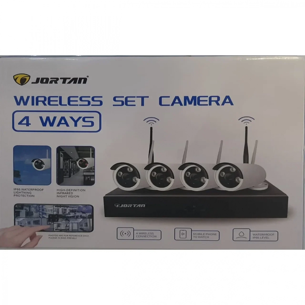 Σύστημα ασφαλείας CCTV με 4 κάμερες και καταγραφικό Jortan