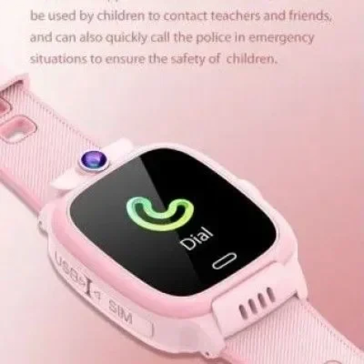 Y31 Παιδικό Smartwatch με GPS και Καουτσούκ/Πλαστικό Λουράκι Ροζ