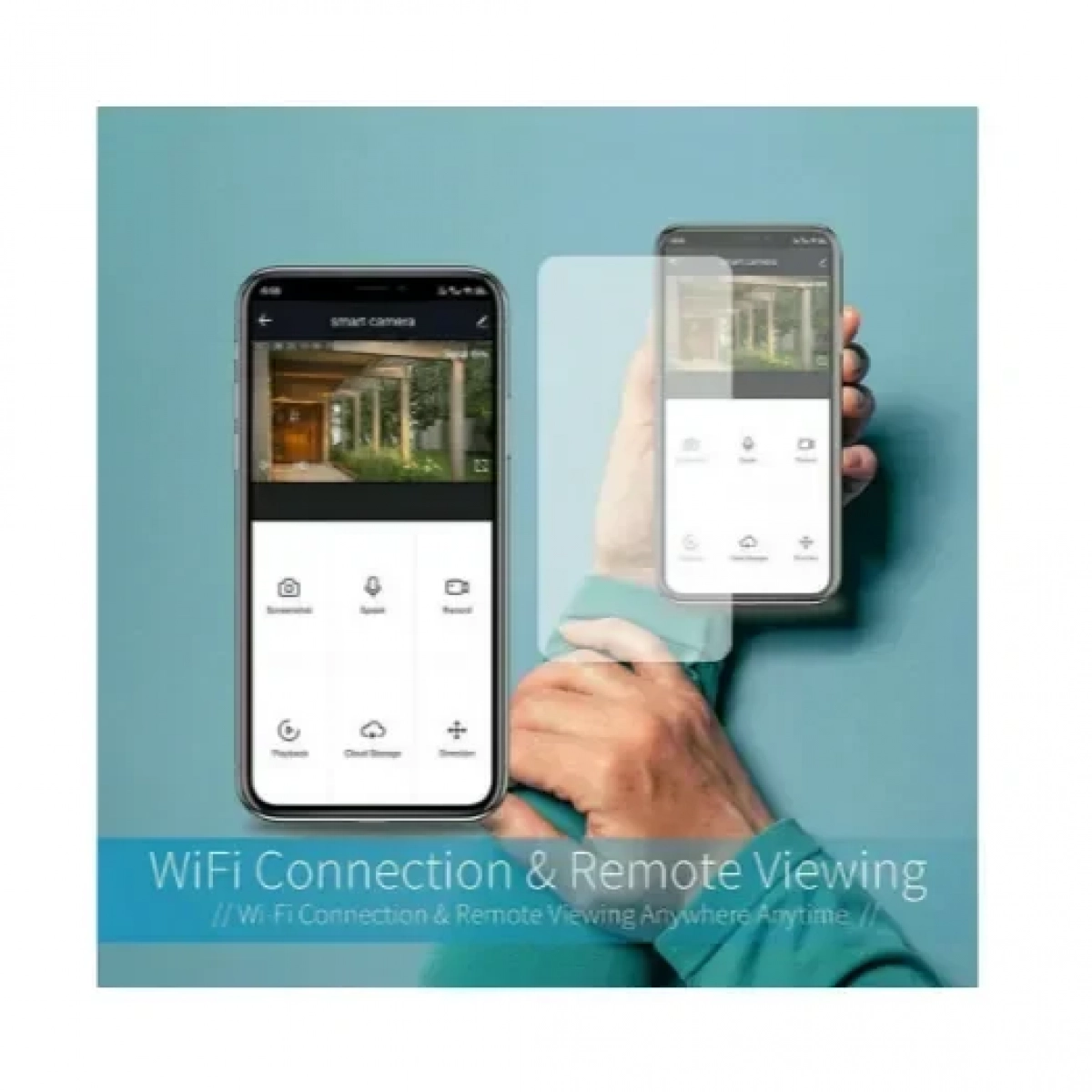 Κάμερα ασφαλείας εσωτερικού χώρου με WiFi & αμφίδρομη επικοινωνία για ντουί Ε27 Jortan JT-8177