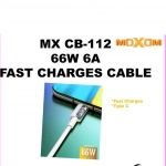 Καλώδιο Ταχείας φόρτισης Type C σε Type C Moxom MX-CB112 Λευκό