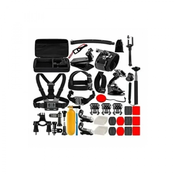Σετ αξεσουάρ κάμερας 50 σε 1 με θήκη για GoPro & Action Cameras