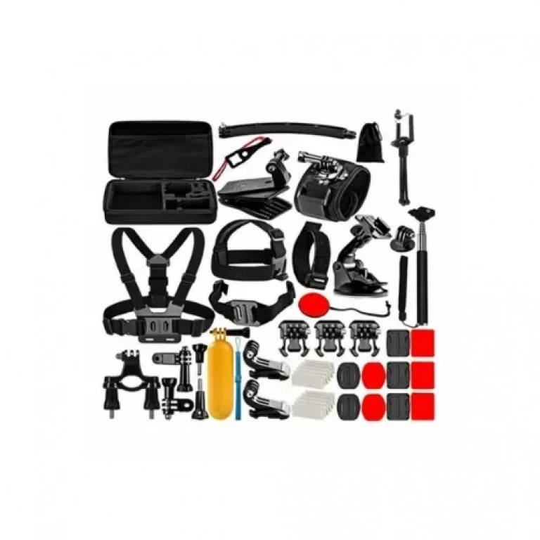 Σετ αξεσουάρ κάμερας 50 σε 1 με θήκη για GoPro & Action Cameras