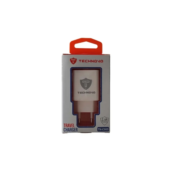 Technovo Φορτιστής Χωρίς Καλώδιο με Θύρα USB-A Λευκός (TN-C005)