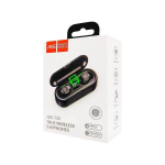 AKS-T20 Ασύρματα ακουστικά Bluetooth με βάση φόρτισης Μαύρα
