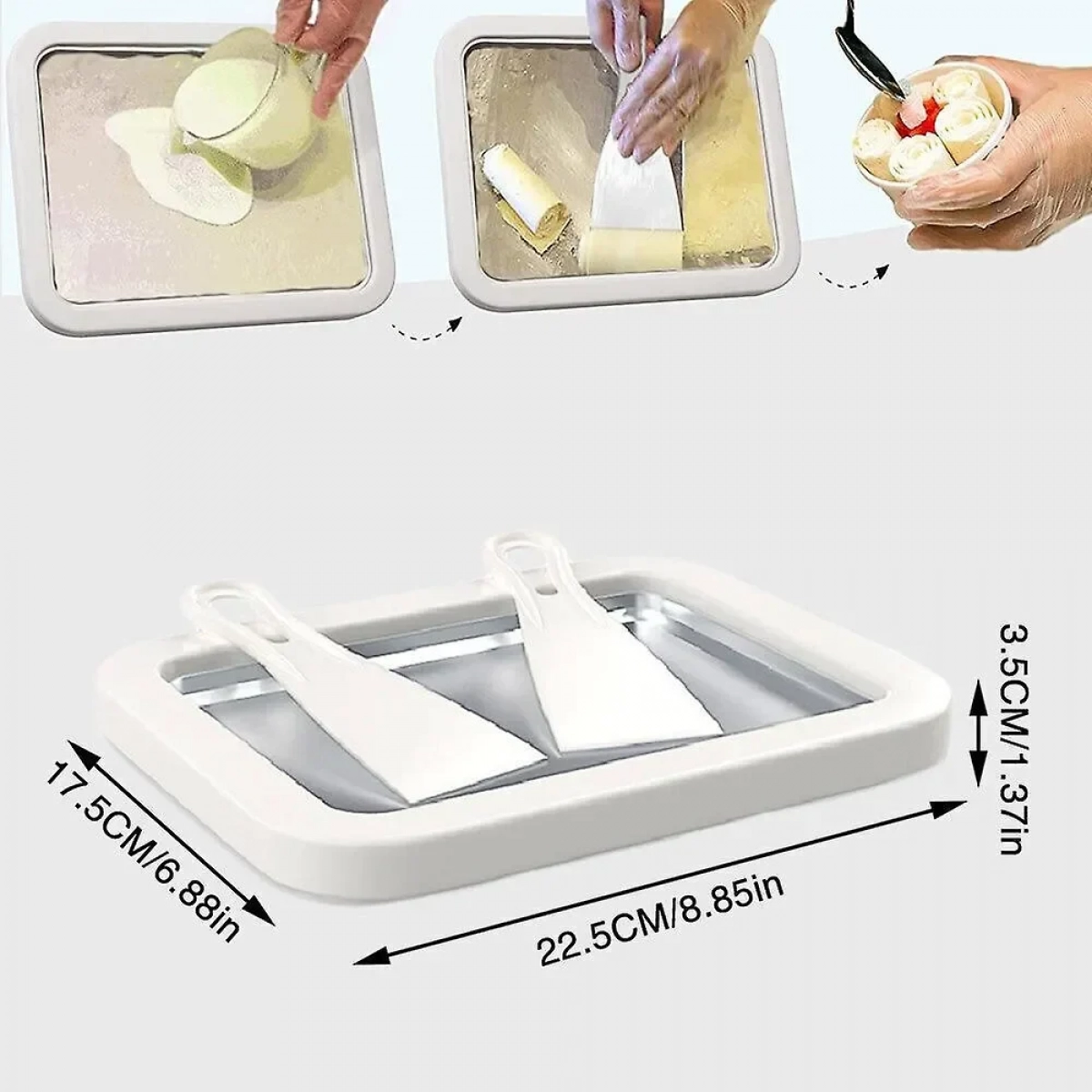 Παγωτομηχανή Από Μέταλλο Instant Ice Cream Maker