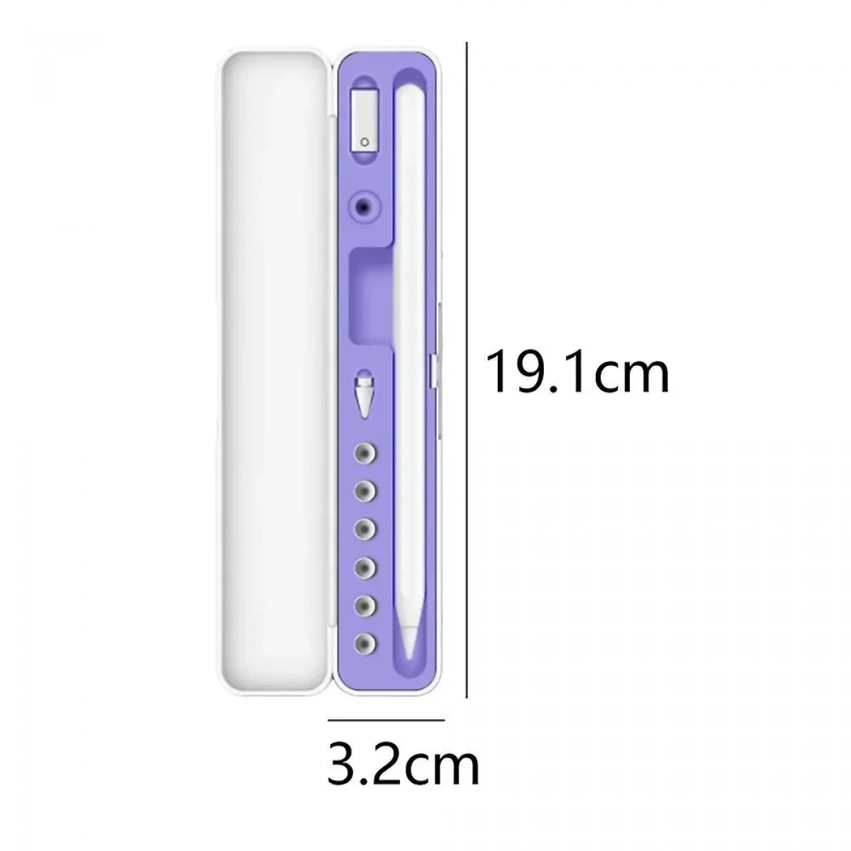 Αντικραδασμική Θήκη Γραφίδας για Apple Pencil 1/2 Μωβ