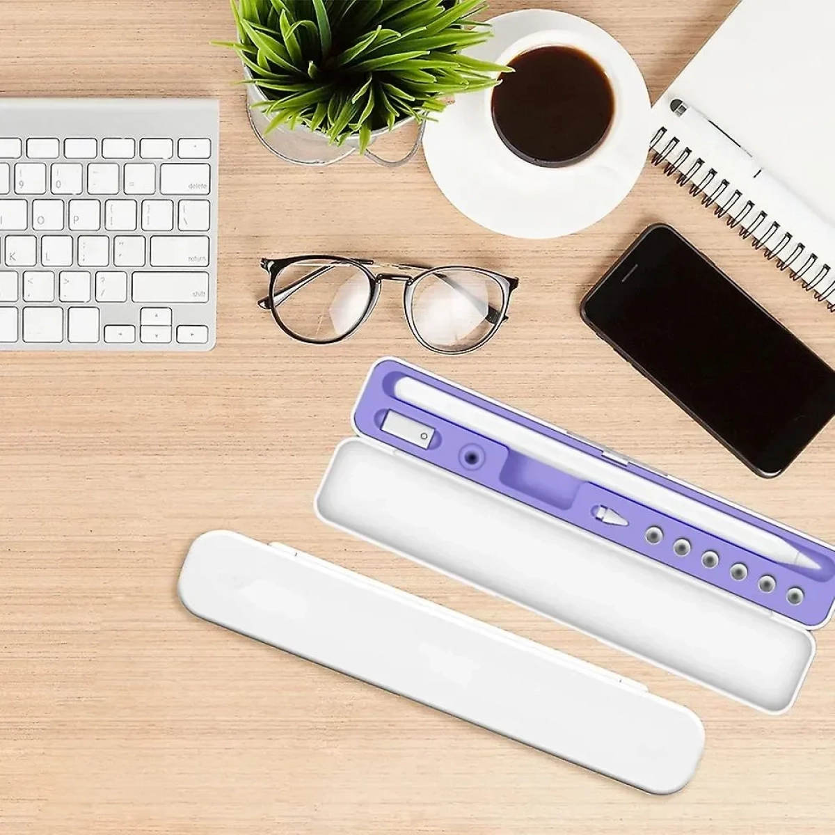 Αντικραδασμική Θήκη Γραφίδας για Apple Pencil 1/2 Μωβ