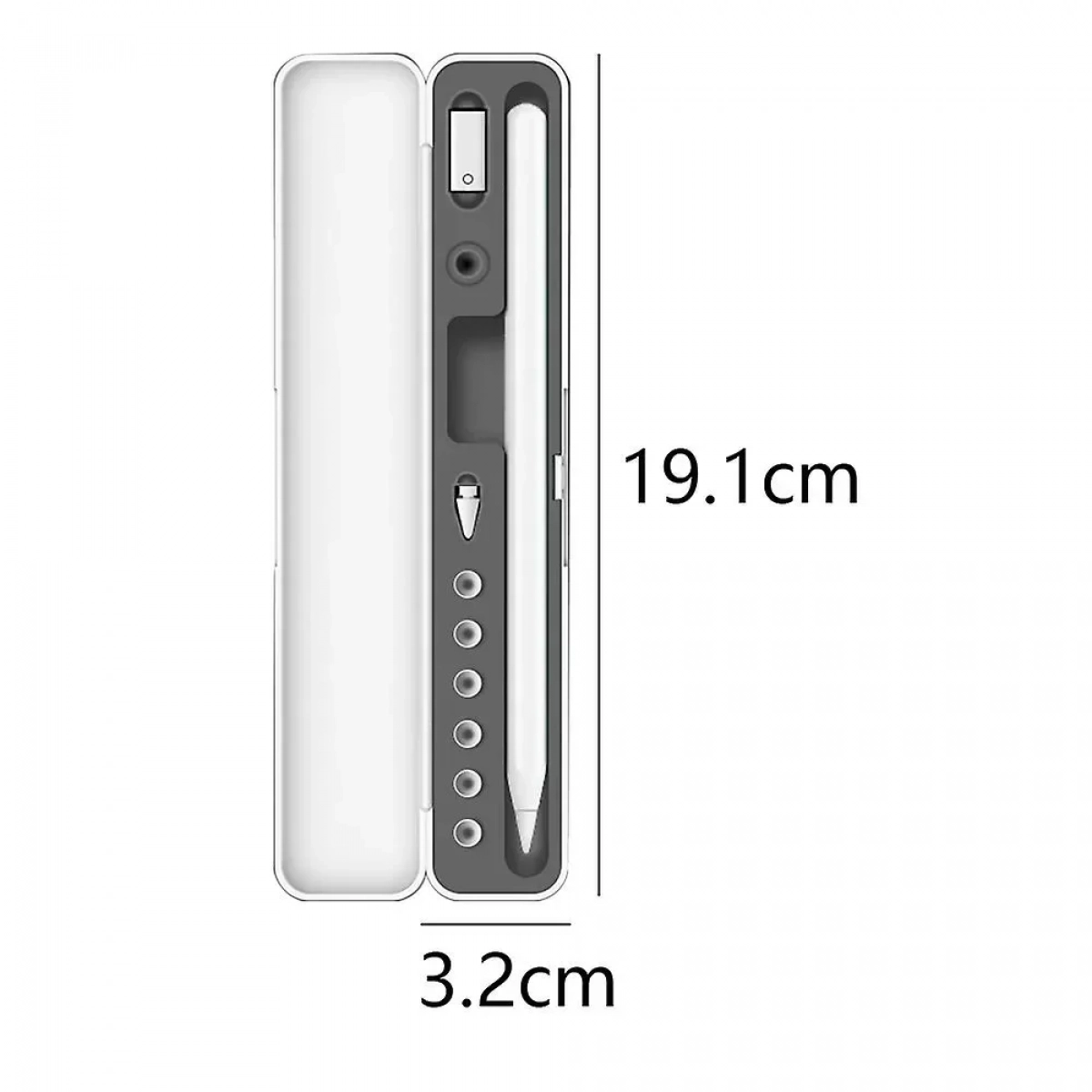 Αντικραδασμική Θήκη Γραφίδας για Apple Pencil 1/2 Μαύρο