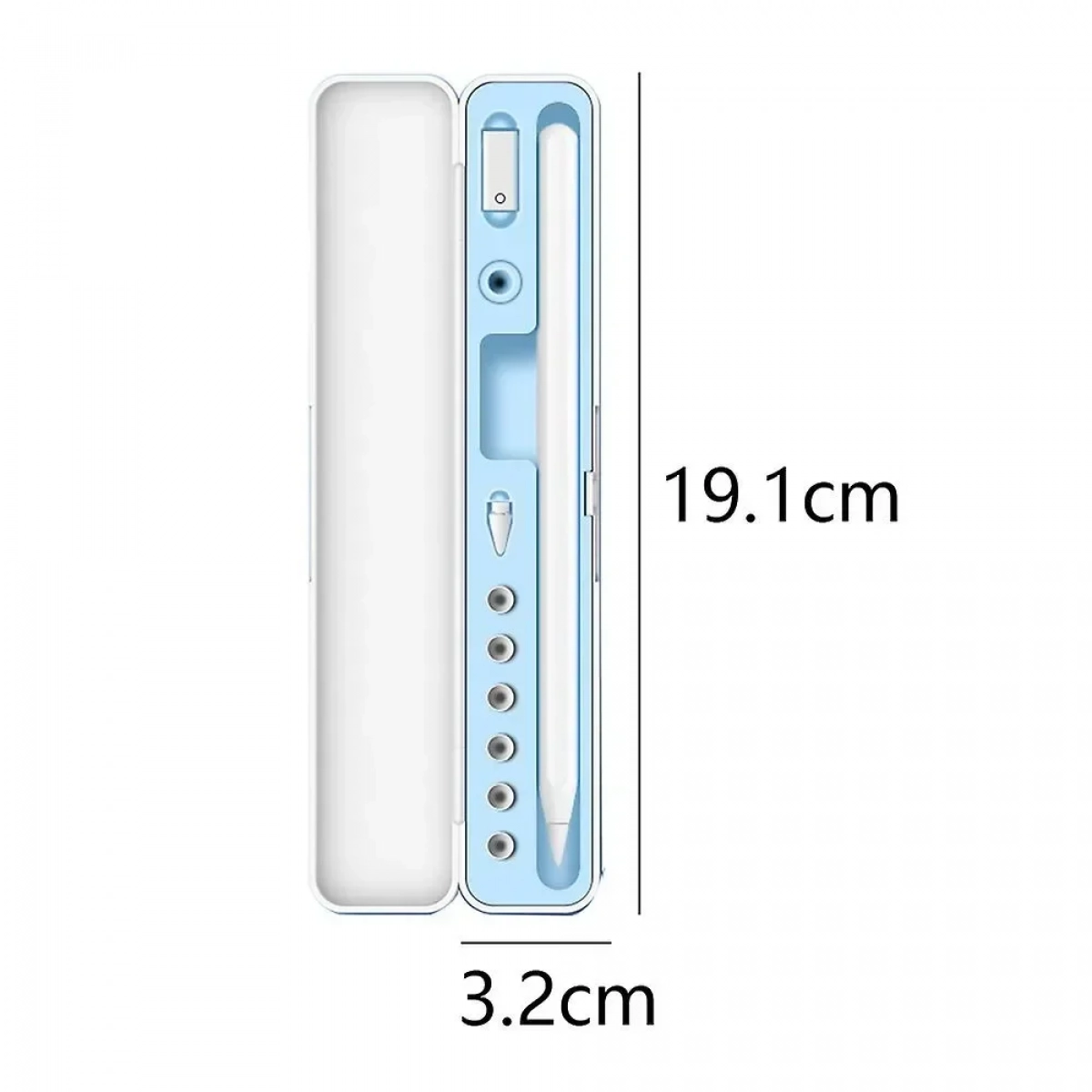Αντικραδασμική Θήκη Γραφίδας για Apple Pencil 1/2 Μπλε