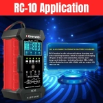 KONNWEI 12V 10A & 24V 5A Smart Automatic Φορτιστής μπαταρίας & Pulse Repair Tool 100-240V/50-60Hz RC-10 Κόκκινο