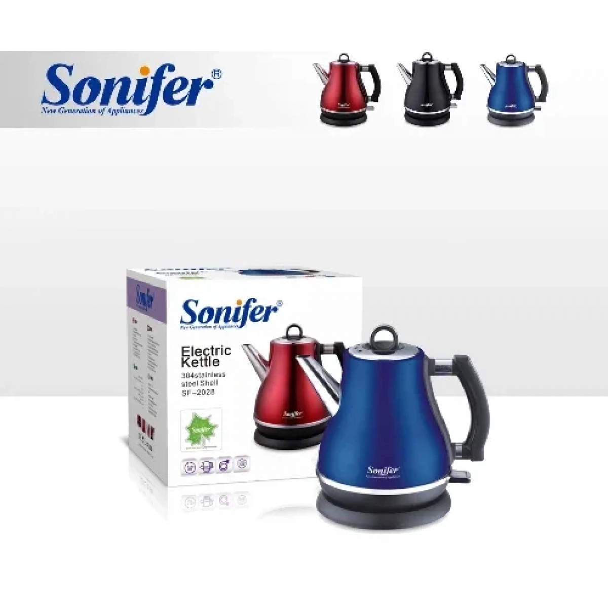 Sonifer SF-2028 Βραστήρας 1.2lt 1500W Μπλε