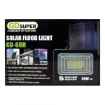 Ηλιακός Προβολέας Αδιάβροχος GDSUPER GD-60H 60W με Ξεχωριστό Ηλιακό Πάνελ και Χειριστήριο