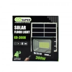 Ηλιακός Προβολέας Αδιάβροχος GDSUPER GD-300H 300W με Ξεχωριστό Ηλιακό Πάνελ και Χειριστήριο