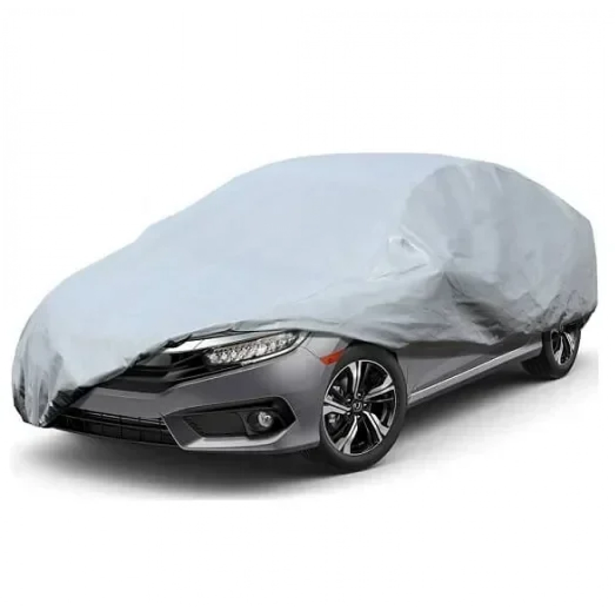 Αδιάβροχη κουκούλα αυτοκινήτου Carsun 540x200x120cm που Στερεώνεται με Λάστιχο Γκρί- XLarge - Image 2