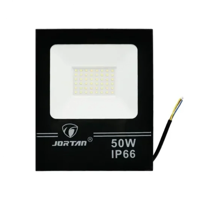 Αδιάβροχος προβολέας LED 50W με τηλεχειριστήριο 4000LM 220V ψυχρό λευκό IP66 Jortan TP50W