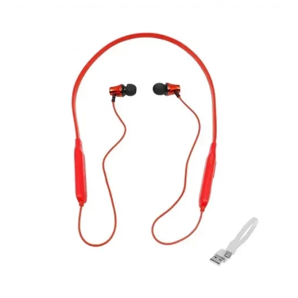 Ασύρματα ακουστικά Bluetooth Handsfree In-ear Treqa BT-28 κόκκινο