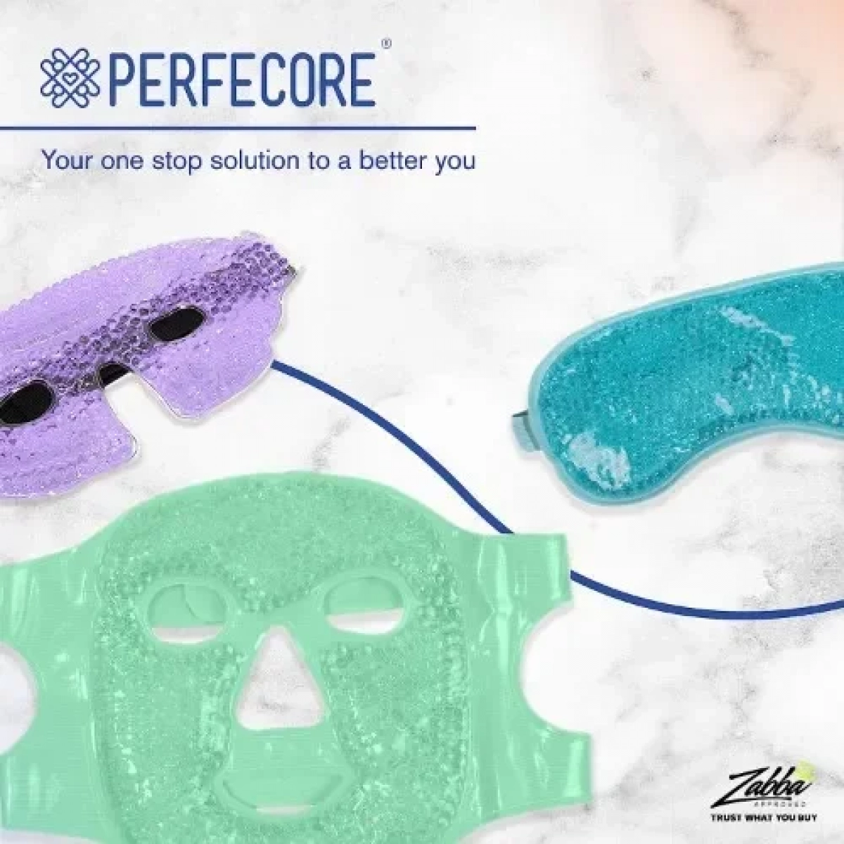 Δροσιστική μάσκα προσώπου Cooling Face Mask Latex Free And Bpa Free