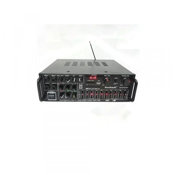 Ενισχυτής με λειτουργία karaoke, Bluetooth & τηλεχειριστήριο AV-MP326BT μαύρο
