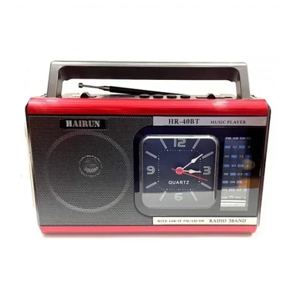 Επιτραπέζιο ραδιόφωνο Retro με Bluetooth & USB HAIRUN HR-40BT κόκκινο