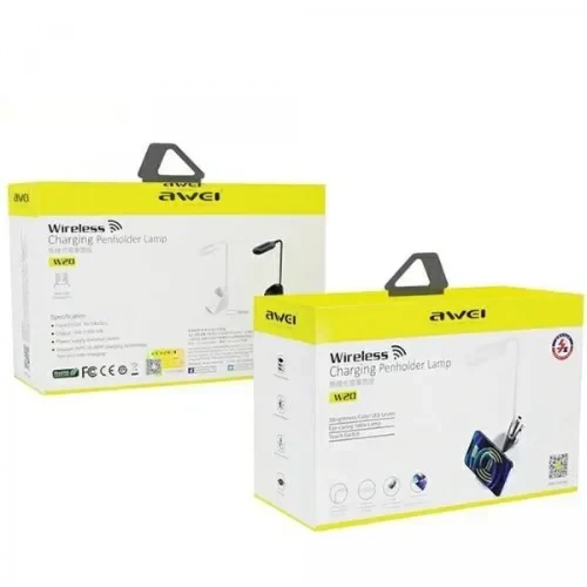 Awei W20 Ασύρματος Φορτιστής Qi Pad 15W Μαύρος