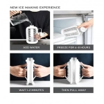 Φορητή παγοθήκη διαφανές Ice Ball Maker 2 σε 1 λευκό - Image 3