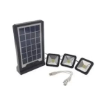 Ηλιακό σύστημα φωτισμού με 3 λάμπες led CL-06A - Image 2