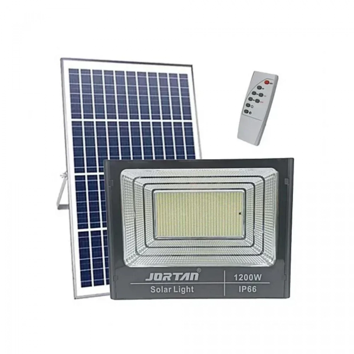 Ηλιακός προβολέας LED 1200W 76800LM με πάνελ και τηλεχειριστήριο Jortan JT-BJ1200W